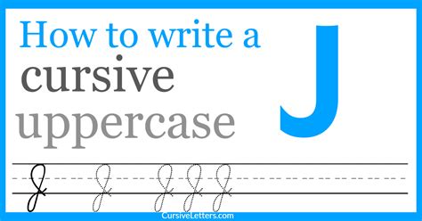 how do you do a capital J in cursive